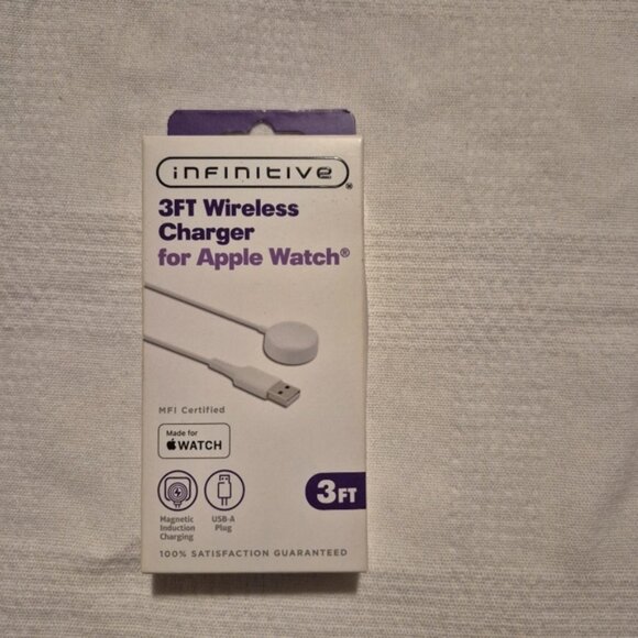 Infinitive 3 foot wireless charger for Apple Watch, New unopened box - Picture 1 of 5